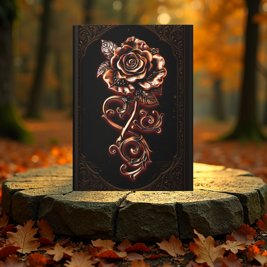 Hardcover Journal Matte Enchanted Rose Fantasy Medieval Notebook