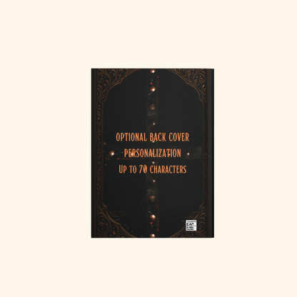 Fantasy RPG Hardcover Journal Matte with Intricate Celestial Compass Design