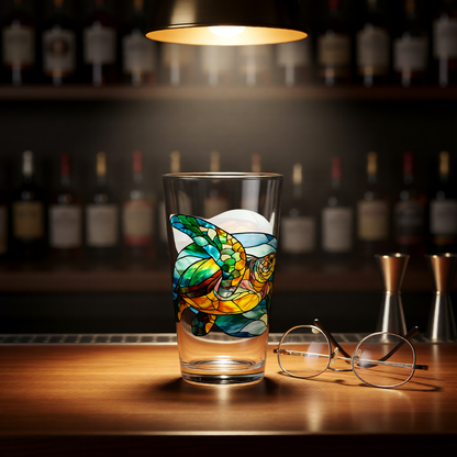 Sea Turtle – Stained Glass Look Mixing Glass