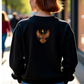 Embroidered-Look Raven – Crewneck Sweatshirt