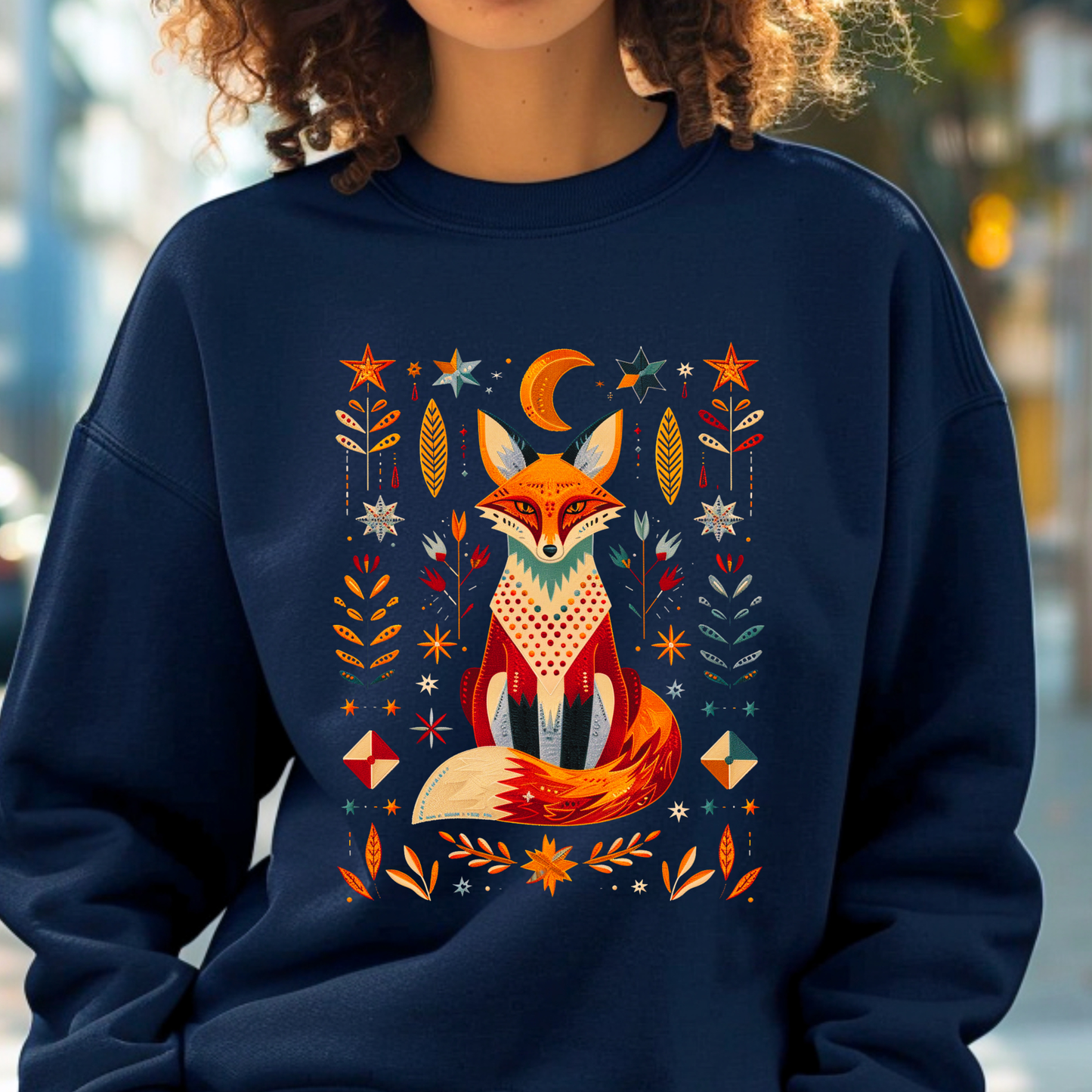 Celestial Fox – Crewneck Sweatshirt