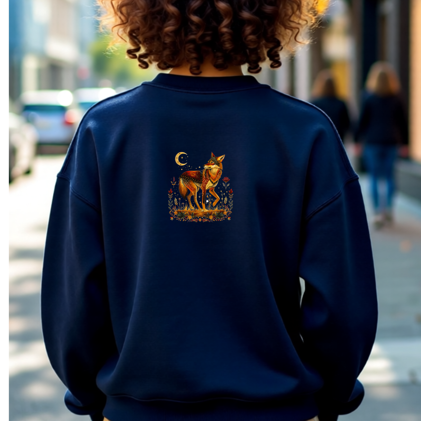 Wolf Spirit (Embroidery Look) – Crewneck Sweatshirt