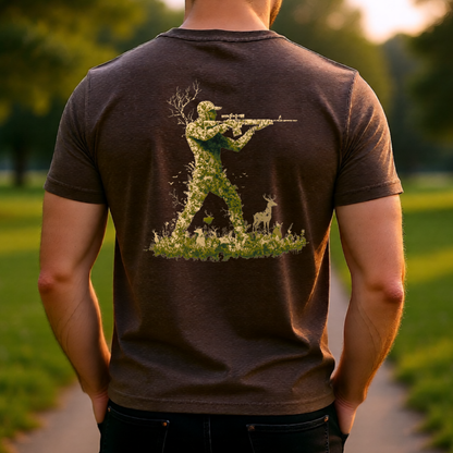 Camo Silhouette Hunter – T-Shirt