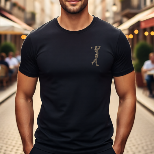 Golden Swing Golfer – T-Shirt
