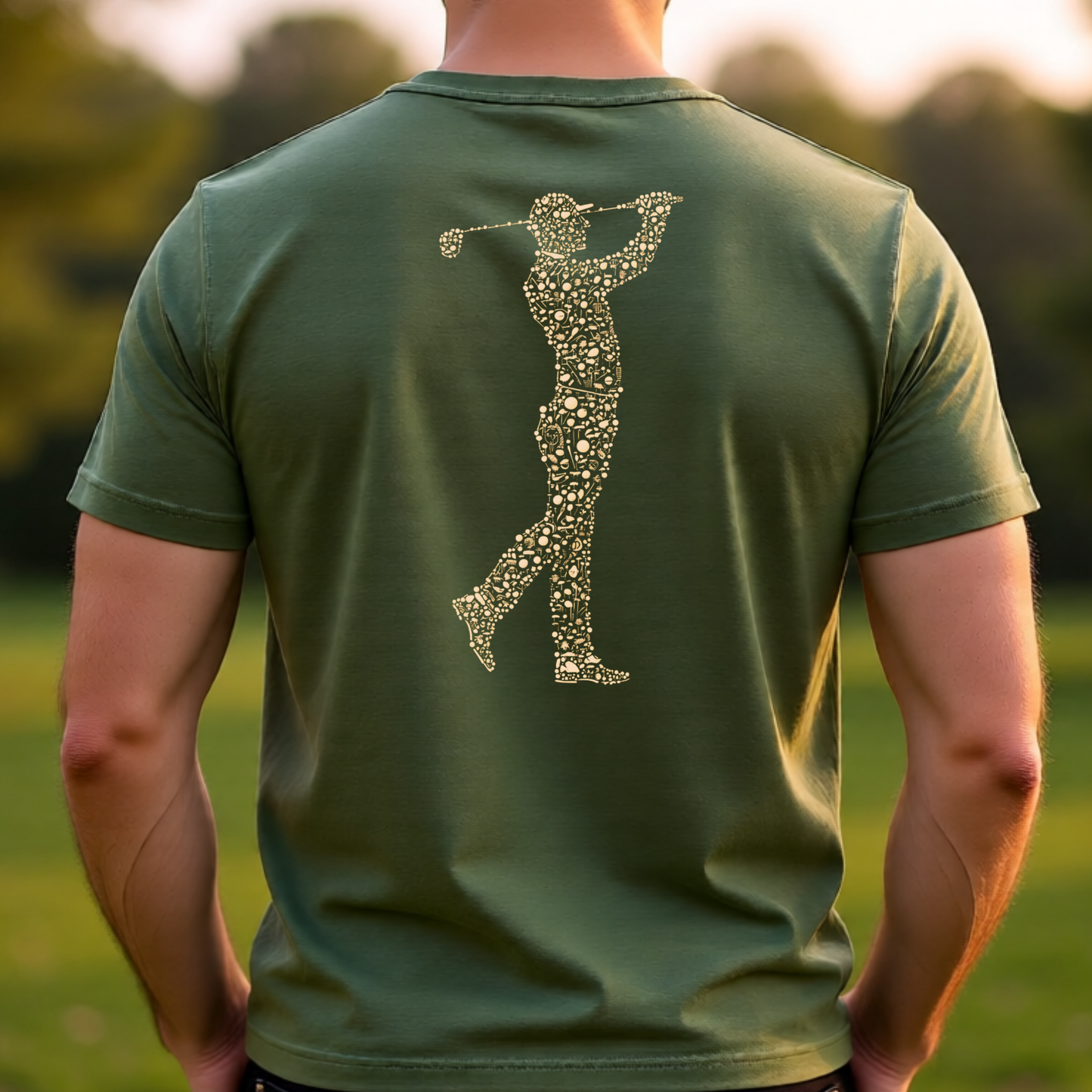 Golden Swing Golfer – T-Shirt