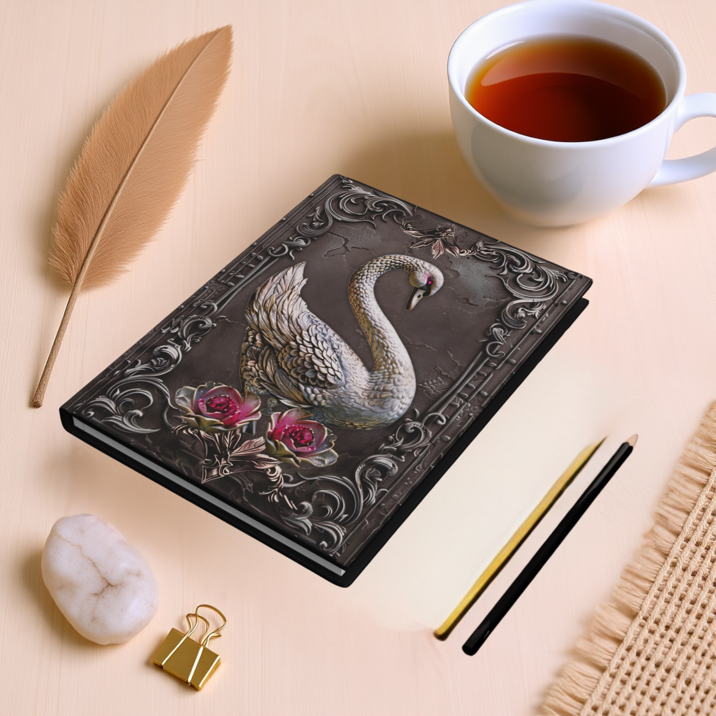 Enchanted Swan - Hardcover Journal