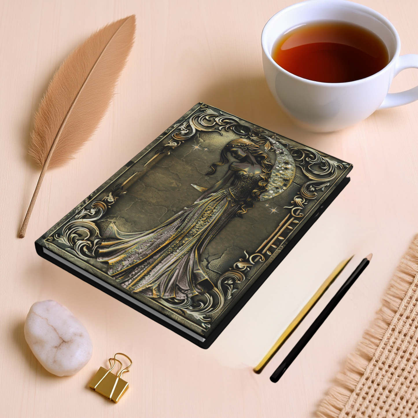 Enchanted Moon Goddess - Hardcover Journal