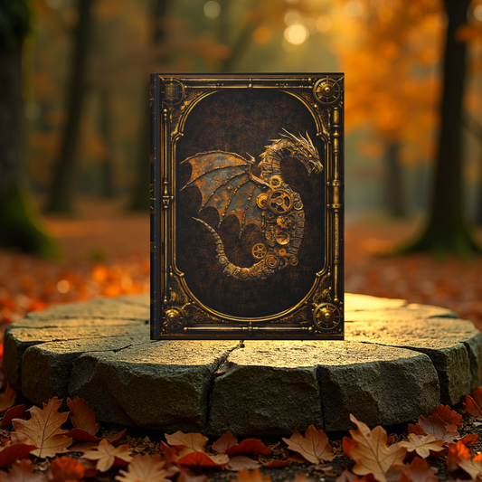 Steampunk Dragon - Dark Fantasy Hardcover Journal