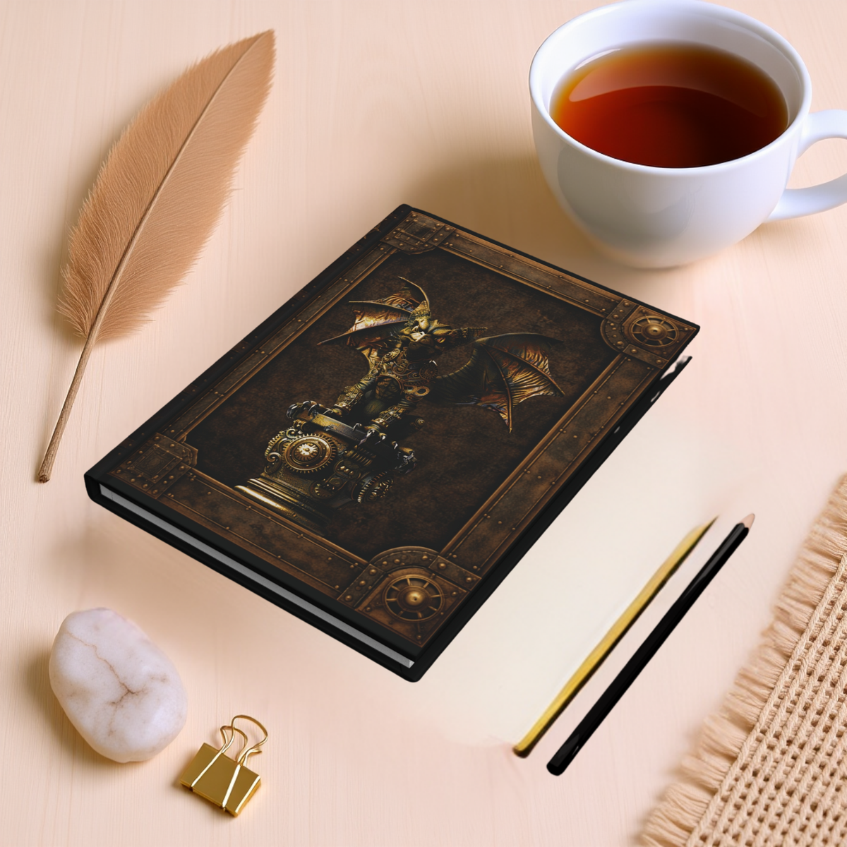 Steampunk Gargoyle – Dark Fantasy Hardcover Journal