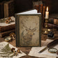 Woodland Stag Journal – Personalized Vintage-Inspired Botanical Hardcover Notebook
