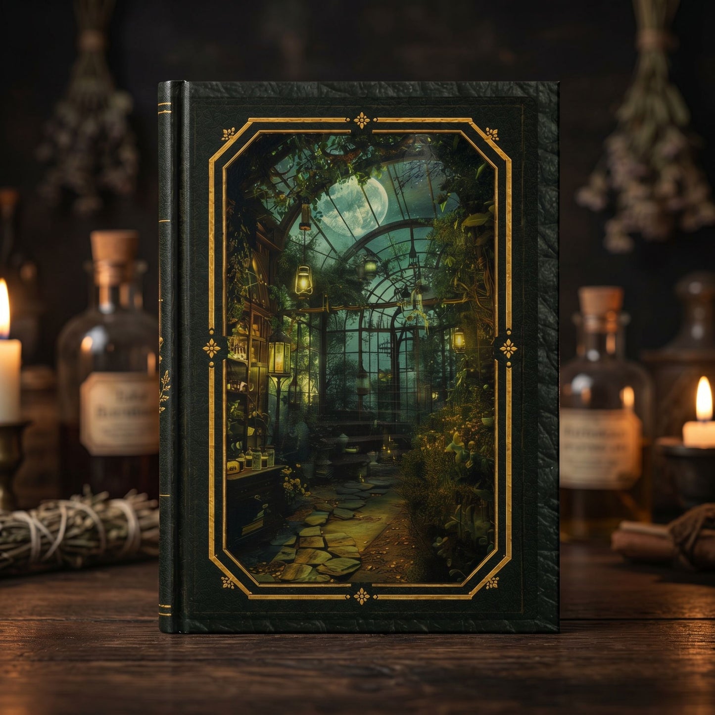 Apothecary Greenhouse Journal – Personalized Vintage-Inspired Botanical Hardcover Notebook