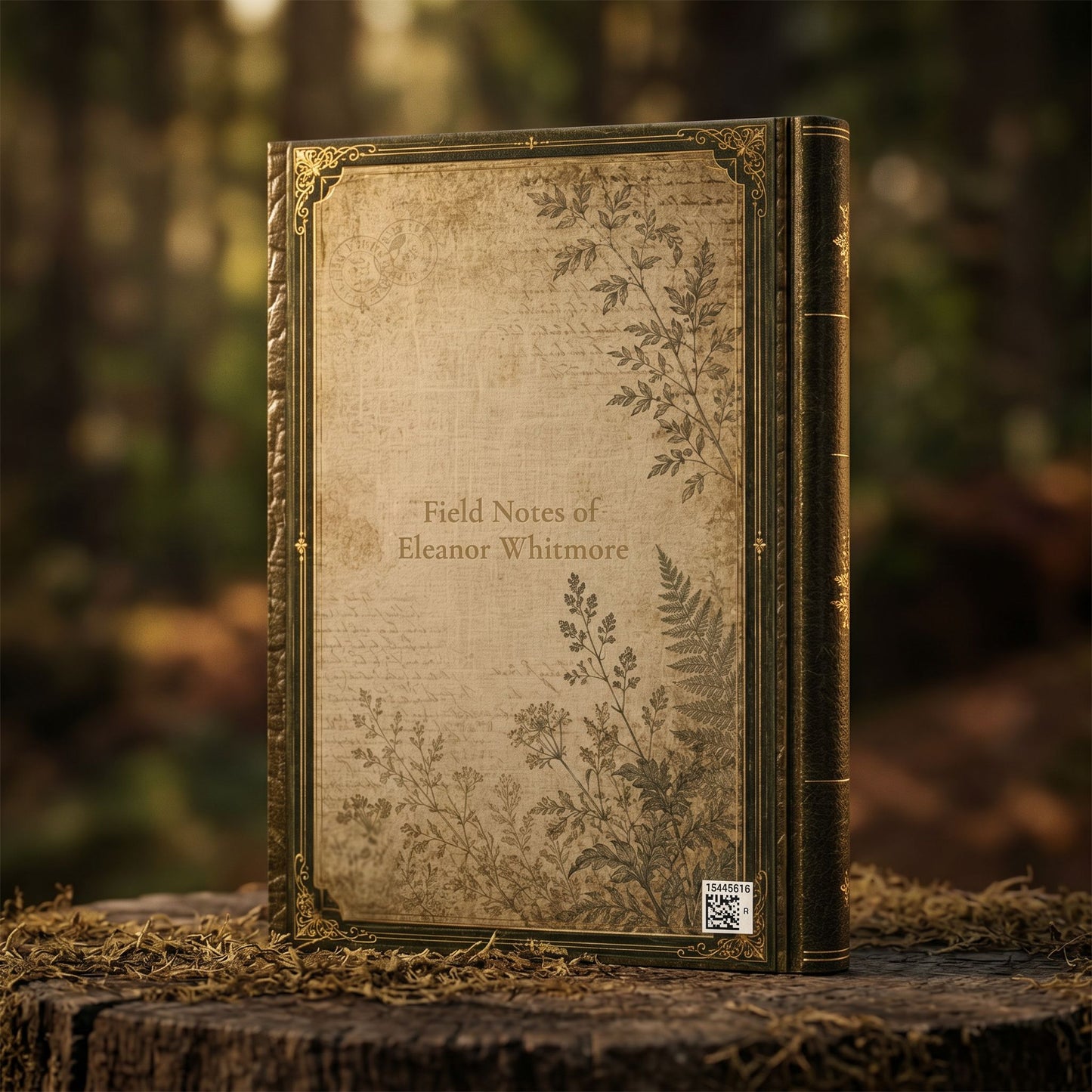 Woodland Raven Journal – Personalized Vintage-Inspired Botanical Hardcover Notebook
