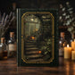 Apothecary Moonlit Stairway Journal – Personalized Vintage-Inspired Botanical Hardcover Notebook