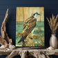 Osprey Glass Art Panel, Tempered Glass Coastal Decor, Beach House Accent