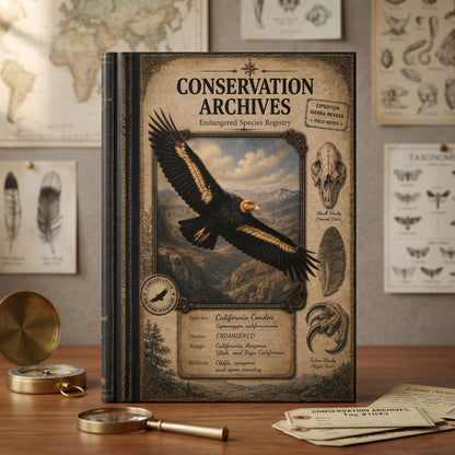 California Condor Journal, Personalized Wildlife Notebook, Conservation Journal, Endangered Species Gift, Nature Lover Gift