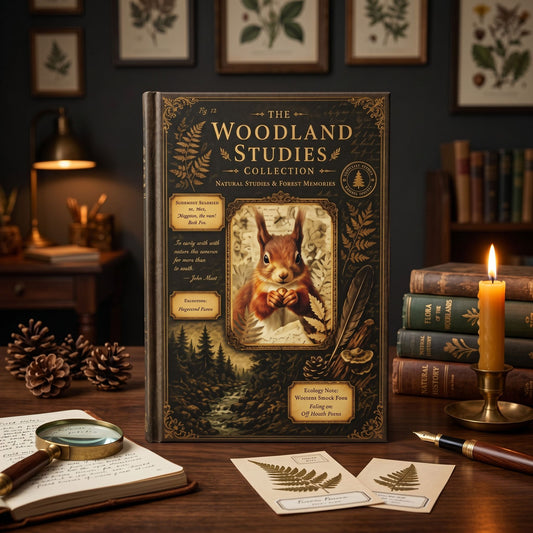 Woodland Squirrel Journal, Personalized Squirrel Notebook, Natural History Journal, Woodland Studies Archive, Cottagecore Journal