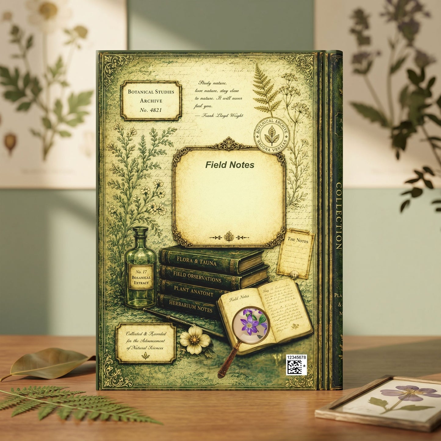 Clematis Botanical Journal, Personalized Garden Journal, Floral Notebook, Botanical Studies Journal, Garden Lover Gift