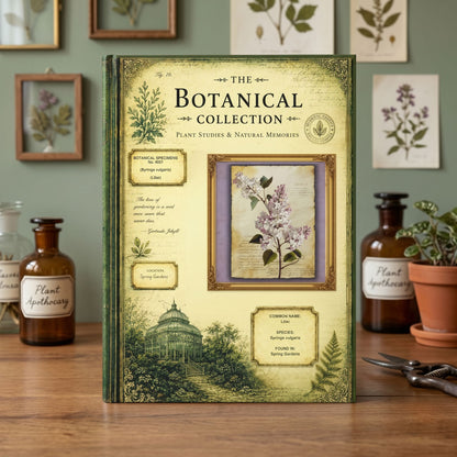 Lilac Botanical Journal, Personalized Garden Journal, Floral Notebook, Botanical Studies Journal, Garden Lover Gift