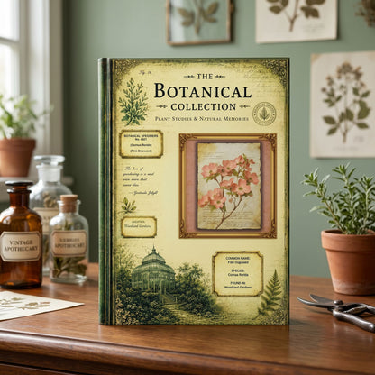 Pink Dogwood Botanical Journal, Personalized Garden Journal, Floral Notebook, Botanical Studies Journal, Garden Lover Gift
