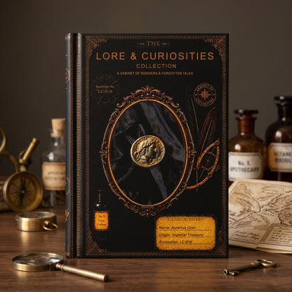 Ancient Coin Journal, Dark Academia Natural History Notebook, Cabinet of Curiosities Gift, Personalized Writing Journal