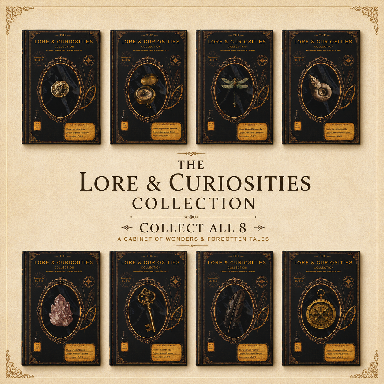 Pocket Watch Journal, Dark Academia Natural History Notebook, Cabinet of Curiosities Gift, Personalized Writing Journal