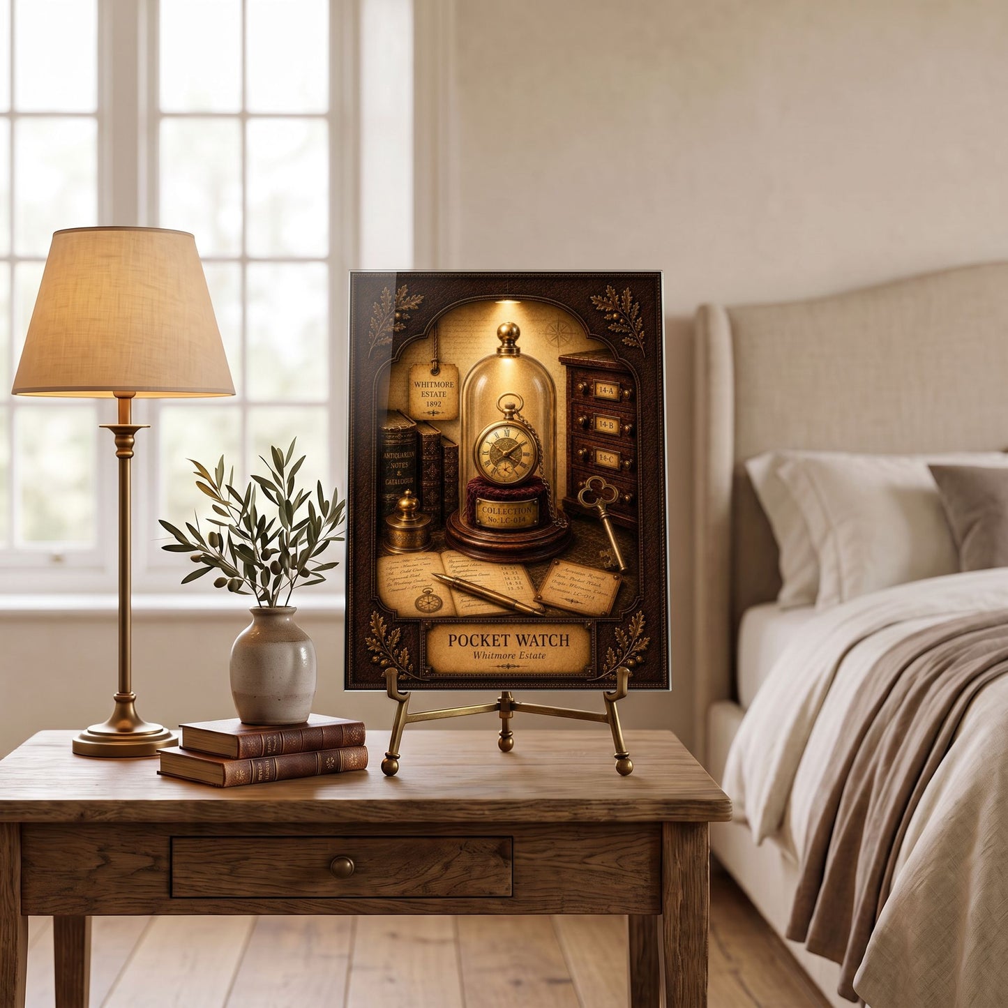 Pocket Watch Tempered Glass Art Panel | Museum Inspired Wall Decor | Cabinet of Curiosities | Collector Gift