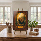 Beaver Woodland Tempered Glass Art Panel | Rustic Wildlife Decor | Forest Nature Art | Cabin & Lodge Home Decor | Nature Lover Gift