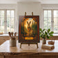 Hare Woodland Tempered Glass Art Panel | Rustic Wildlife Decor | Forest Nature Art | Cabin & Lodge Home Decor | Nature Lover Gift