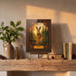 Hare Woodland Tempered Glass Art Panel | Rustic Wildlife Decor | Forest Nature Art | Cabin & Lodge Home Decor | Nature Lover Gift