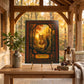 Squirrel Woodland Tempered Glass Art Panel | Rustic Wildlife Decor | Forest Nature Art | Cabin & Lodge Home Decor | Nature Lover Gift
