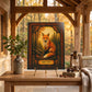 Red Fox Woodland Tempered Glass Art Panel | Rustic Wildlife Decor | Forest Nature Art | Cabin & Lodge Home Decor | Nature Lover Gift