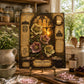 Hellebore Tempered Glass Art, Charcuterie Serving Board, Botanical Decor, Hellebore Flower Art, Garden Gift