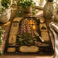 Foxglove Tempered Glass Art, Charcuterie Serving Board, Botanical Decor, Foxglove Flower Art, Garden Gift