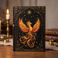 Phoenix Hardcover Journal, Personalized Celestial Notebook, Mystical Firebird Gift