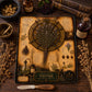 Thyme Tempered Glass Art Board, Apothecary Charcuterie Board, Herbalist Gift