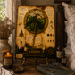 Elderberry Tempered Glass Art Board, Apothecary Charcuterie Board, Herbalist Gift