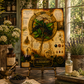 Elderberry Tempered Glass Art Board, Apothecary Charcuterie Board, Herbalist Gift