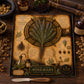 Rosemary Tempered Glass Art Board, Apothecary Charcuterie Board, Herbalist Gift