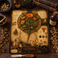 Calendula Tempered Glass Art Board, Apothecary Charcuterie Board, Herbalist Gift