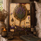 Lavender Tempered Glass Art Board, Apothecary Charcuterie Board, Herbalist Gift