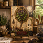 Holy Basil Tempered Glass Art Board, Apothecary Charcuterie Board, Herbalist Gift