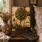 Holy Basil Tempered Glass Art Board, Apothecary Charcuterie Board, Herbalist Gift