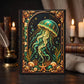 Jellyfish Hardcover Journal, Personalized Ocean Notebook, Enchanted Marine Gift