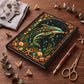 Dolphin Hardcover Journal, Personalized Ocean Notebook, Enchanted Marine Gift