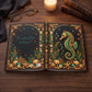 Seahorse Hardcover Journal, Personalized Ocean Notebook, Enchanted Marine Gift