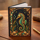 Seahorse Hardcover Journal, Personalized Ocean Notebook, Enchanted Marine Gift