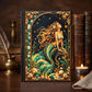Mermaid Hardcover Journal, Personalized Ocean Notebook, Enchanted Fantasy Gift