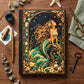 Mermaid Hardcover Journal, Personalized Ocean Notebook, Enchanted Fantasy Gift