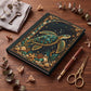 Sea Turtle Hardcover Journal, Personalized Ocean Notebook, Enchanted Marine Life Gift