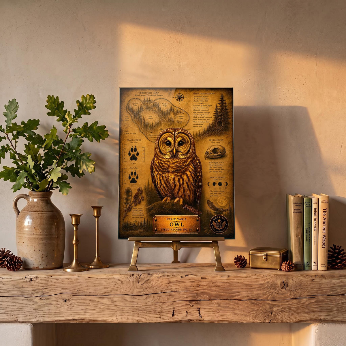 Owl Tempered Glass Art, Charcuterie Serving Board, Woodland Animal Decor, Owl Art, Nature Lover Gift